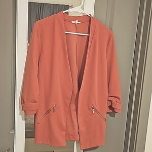 Peachy pink blazer